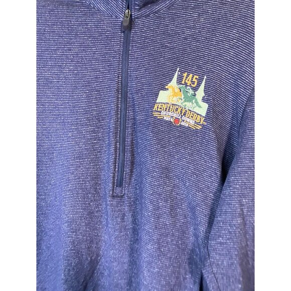 Under Armour Kentucky Derby 145 Half Zip Shirt Women XL Blue 2019 Long Sleeve - Picture 15 of 15